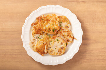 レンコンのチーズ焼き