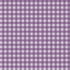 Purple Gingham seamless pattern. Texture from rhombus, squares for - plaid, tablecloths, clothes, shirts, dresses, paper, bedding, blankets, quilts and other textile products. illustration.