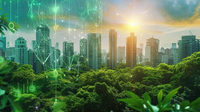 leafy urban environment, Green electronics, Saving the environment, Environmental technology, Environment World Earth Day	