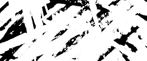 Naklejka premium Vector glitch grunge overlay black diagonal texture, rough, scratch, splatter grunge pattern design brush strokes.