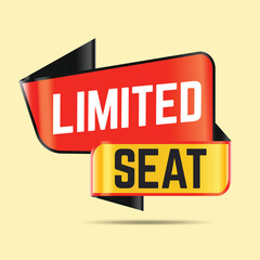 limited seat banner design for social media post
