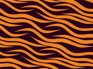 Trendy abstract for background. Animal Print. Seamless vector background. Tiger stripes pattern, animal skin, unique background. Seamless wild animal skin pattern. Wooden slats.