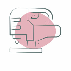 Icon Electric Jigsaw. related to Construction symbol. Color Spot Style. simple design editable. simple illustration