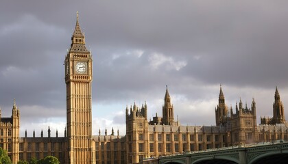 Fototapeta na wymiar Big Ben famous landmark in the UK