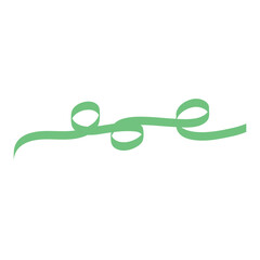 Obraz premium Curly Ribbon Vector