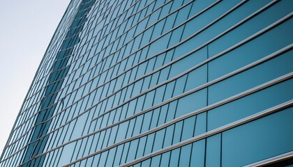 An angular shot of a tall glass facade in Boston