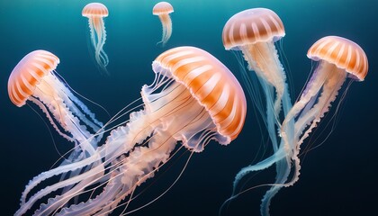 Jellyfish with stripes