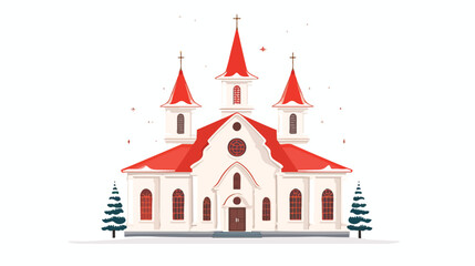 Isolated st clauss merry christmas decorative sticke