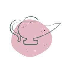 Icon Magic Lamp. related to Magic symbol. Color Spot Style. simple design editable. simple illustration