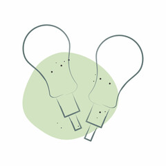 Icon AWL. related to Shoemaker symbol. Color Spot Style. simple design editable. simple illustration