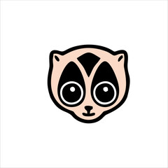 Print slow loris logo design for your company identity and brand
