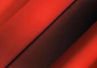 Fotobehang abstract red and black are light pattern with the gradient is the with floor wall metal texture soft tech diagonal background black dark sleek clean modern. © squallice