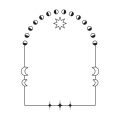 Celestial Monoline Arch Frame