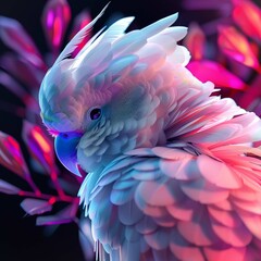 3D wallpaper design for most beautiful bird
