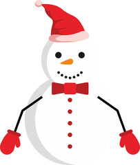 Winter Snowman Illustration