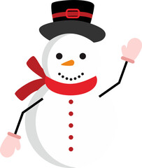Winter Snowman Illustration