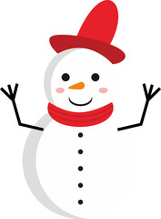 Winter Snowman Illustration