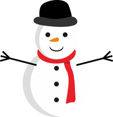 Winter Snowman Illustration