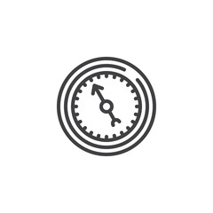 Barometer line icon