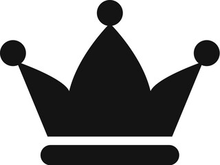Crown vector icon on white background - 763793857