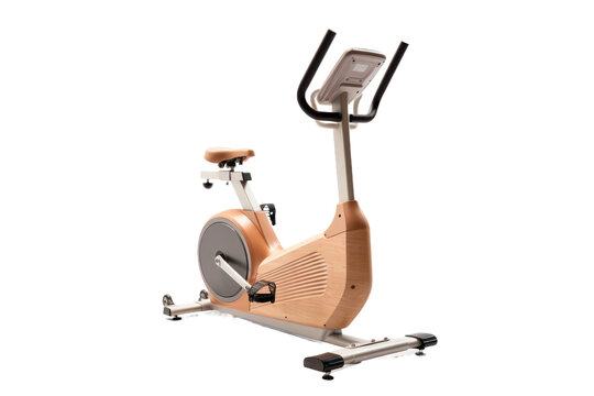 Stationary Exercise Bike on White Background. On a White or Clear Surface PNG Transparent Background.