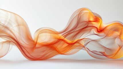 Swirling movement of abstract line smoke isolated on white background.