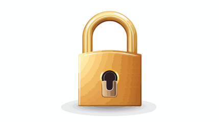 Padlock with key icon vector flat vector isolated on