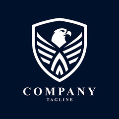 Eagle logo: Exudes power, freedom, and authority, symbolizing strength and leadership in its majestic form.