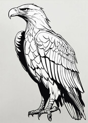 eagle in the sky