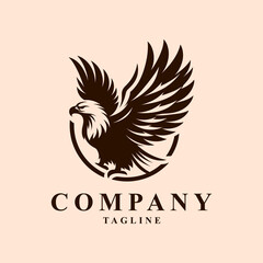 Eagle logo: Exudes power, freedom, and authority, symbolizing strength and leadership in its majestic form.