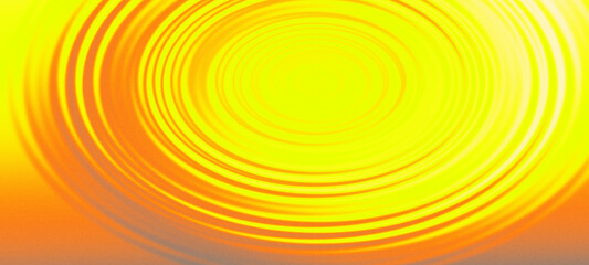 Circular wave background. Water ripple effect on yellow orange background. 