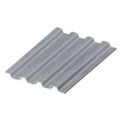 Rib metal roof panel, metal roofing sheet isometric icon