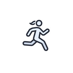 Fototapeta na wymiar Running logo vector illustration
