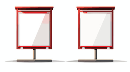 Poster stand for outdoor advertising. Photo illustration