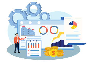 Business Strategy Flat Illustration Design