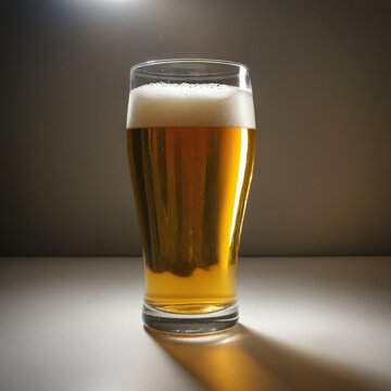 glass of beer colorful background