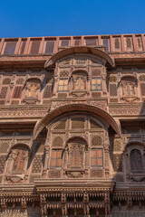 Detail from the architecture of Mehrangarh Fort in Jodhpur