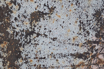 Rusty metal brown close up texture. Grunge wall background.