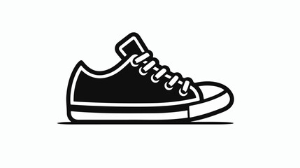 Sneakers icon or logo isolated sign symbol vector illustration - obrazy, fototapety, plakaty