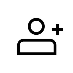 Add user icon, create contact icon, user plus 