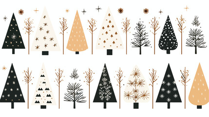 Vector Christmas and New year congratulation design. - obrazy, fototapety, plakaty