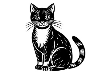 Whiskers silhouette  vector illustration