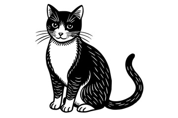 Whiskers silhouette  vector illustration