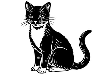 Whiskers silhouette  vector illustration