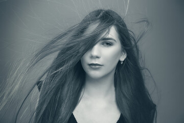 photo of young female model