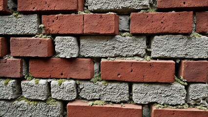 Background of brick wall texture. Close-up of brick wall.