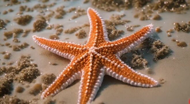 Beautiful 3d view of starfish