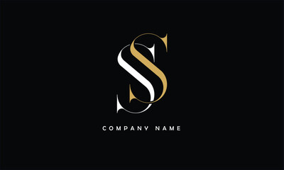 Obraz premium SS Abstract Letters Logo Monogram
