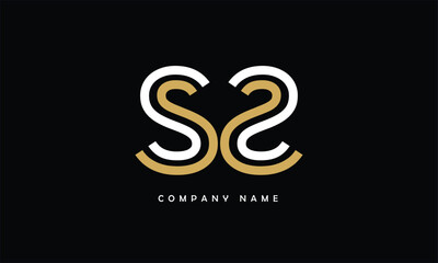 Obraz na płótnie Canvas SS Abstract Letters Logo Monogram
