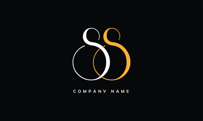 SS Abstract Letters Logo Monogram